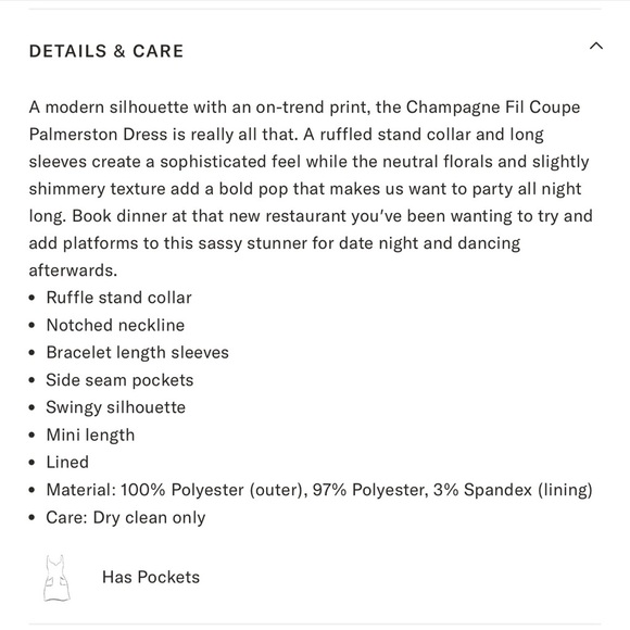 NWT Tuckernuck Palmerston Dress XXS Champagne Gold Fil Coupé Tiered Midi Party - Picture 11 of 11